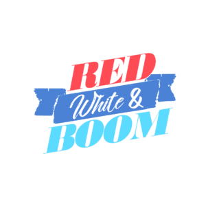 Red, White, and Boom Logo